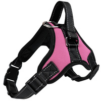 Harnais réglable anti-traction pour grand chien avec nylon réversible et écharpe