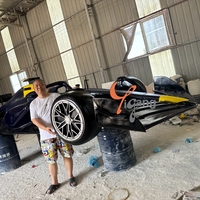 Esculturas de Fibra de Vidrio y Resina de Gran Tamaño Personalizadas de Fábrica de Autos de Fórmula Uno F1 para Colección y Exhibición de Entusiastas de Autos