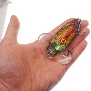 75mm 14g yüzen plastik Cicada balıkçılık cazibesi Cicada cazibesi sert yem Hotsale