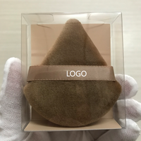 Éponge de maquillage triangulaire lavable personnalisable avec logo FLY pour poudre libre et cosmétiques – Applicateur de poudre