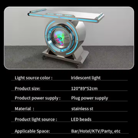 Haute qualité personnalisable en acier inoxydable DJ stand Stand Table 3D écran LED barre lumineuse pour Disco Pub affichage numérique affiche