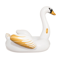 Flotteur de piscine gonflable de luxe en forme de cygne, adorable canard, radeau flottant pour l'eau, île flottante en PVC personnalisée pour les fêtes d'été