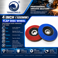 Disque à lamelles en oxyde de zirconium de 4 pouces (100 mm), disque abrasif pour le meulage et la finition des métaux