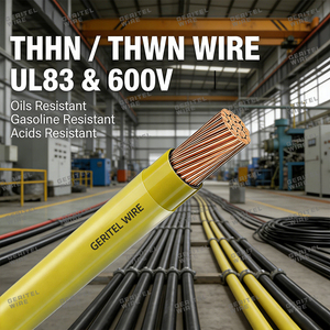 Haute conductivité 90 ° Fil THHN/THWN-2 humide/sec certifié UL83 pour projets industriels à grande échelle - Product Image 4