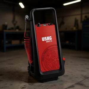 Compresor de Aire Hidráulico Portátil Usag 2847/3 Rojo y Negro - Product Image 3