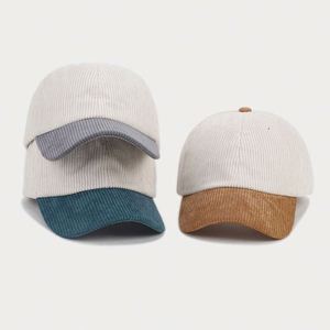 New <b>Light</b> Plate Corduroy Matching <b>Duck</b> Hats With Custom logo Embroidery Outdoor Travel Sun Hats Baseball - Product Image 4