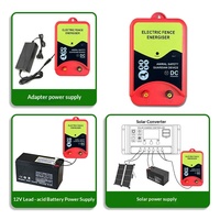 Pulse DC-aangedreven elektronisch veescherm systeem voor varkens, runderen en schapen, complete boerderij elektrische afrastering besturingseenheid TT-P2