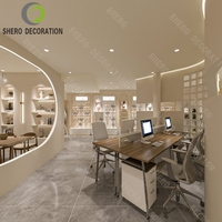 Estante de ropa de exhibición de tienda de lujo moderno, tienda de lencería MDF de hierro de acero, diseño de interiores, ropa interior, tiendas, muebles de exhibición