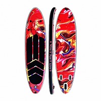 Planche de Stand-Up Paddle Gonflable à Aileron Unique en PVC pour Surf et Pagaie – Marque Originale pour l'Exportation