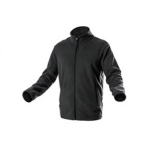 Spring Autumn Unisex Long Thin <b>Fleece</b>-<b>lined</b> Polyester Sports Casual <b>Jacket</b> Warm Soft Shell Windproof Outdoor Zipper Closure ODM - Product Image 2