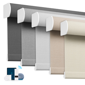 ZSTARR 홈 데코 파티오 도어 모터식 반암막 커튼 스크린 완벽한 맞춤형 블라인드 암막 롤러 블라인드 창문 차양용 - Product Image 2