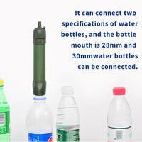 Filtre à eau personnel Wosfer, filtration portable en plein air, solution d'urgence pour la survie, équipement de filtration d'eau pour le camping
