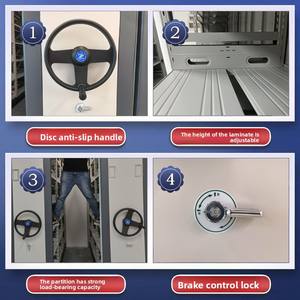 Classeur en fer compact intelligent et mobile à commande manuelle avec panneau, 6 <span class=keywords><strong>tiroirs</strong></span> et serrure-Solution de rangement de bureau moderne - Product Image 2