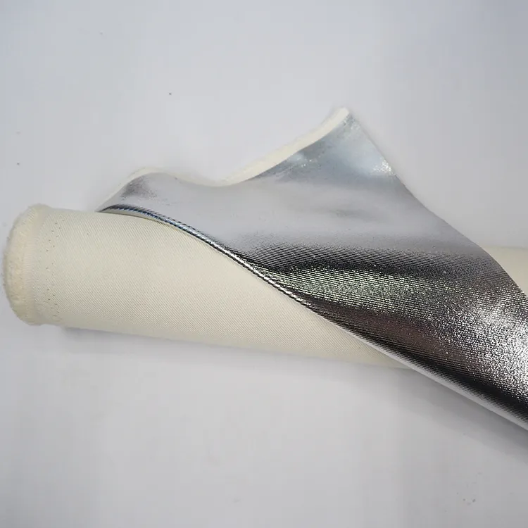 Огнезащитные ткани с покрытием, алюминиевые ткани для арамидных тканей, огнестойкие алюминиевые арамидные ткани с силиконовым покрытием