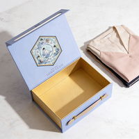 Scatole di Carta Rigida Personalizzate con Logo, Apertura Magnetica, per Abiti da Sposa, Biancheria Intima, Abbigliamento, Confezioni Regalo con Manico