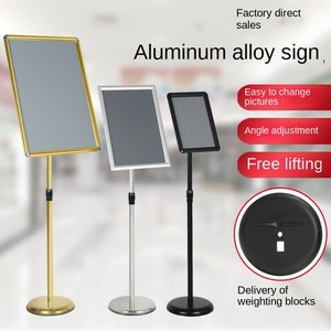 ป้ายสแตนเลส A4พับได้ป้ายแสดงเมนูป้ายสไตล์ทันสมัยสำหรับใช้ในคลังสินค้า - Product Image 1