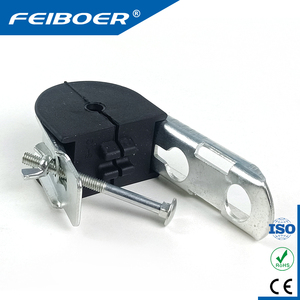 Abrazadera de tensión de anclaje de fibra óptica Feiboer Ftth, accesorios de Cable aéreo, abrazadera de suspensión de gancho ADSS - Product Image 5