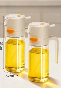 Многофункциональный распылитель для масла и мерный дозатор 2-в-1 в европейском стиле, 530 мл, для оливкового масла, для кухни, пищевой, герметичный - Product Image 5