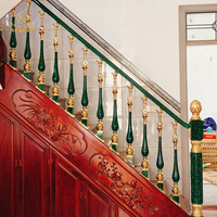 Barrières d'escalier modernes en aluminium doré MEIXI, très vendues, pour hôtels, balustrades, rampes, hauteur réglable, installation facile, luxe