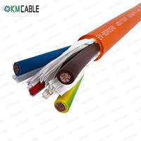 Câble de chargeur TPU EV 3 phases 1 phase personnalisé en gros câble d'alimentation et de signal 6mm 3 cœurs 5 cœurs pour station de charge EV