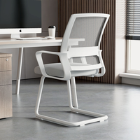 Chaise de bureau confort moderne avec accoudoirs ergonomiques Chaise d'ordinateur d'affaires en plastique Caractéristiques réglables