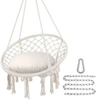 Chaise hamac balançoire Max 330 Lbs chaise suspendue coton corde hamac chaise balançoire pour une utilisation intérieure et extérieure