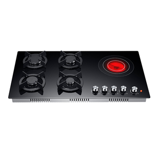 Electrodomésticos de Cocina, <span class=keywords><strong>Estufa</strong></span> Híbrida Integrada de 4 Quemadores, 3 de <span class=keywords><strong>Gas</strong></span> <span class=keywords><strong>y</strong></span> 1 Eléctrico, Placa de Cocción de Inducción Infrarroja de Cerámica - Product Image 2