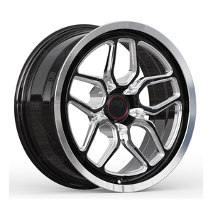 Rines Forjados para Auto, Negros Fresados, 17x7J ET 13 PCD 5 x 120.65 CB 70.3, Rines de Alto Rendimiento para Chevy SS Sedan 2015 - Product Image 1