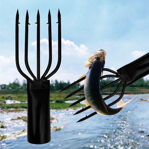 <span class=keywords><strong>Harpon</strong></span> de pêche en acier à ressort à 3, 4 ou 5 dents, tête de lance à ardillon pour la pêche sous glace, vente en <span class=keywords><strong>gros</strong></span> - Product Image 1
