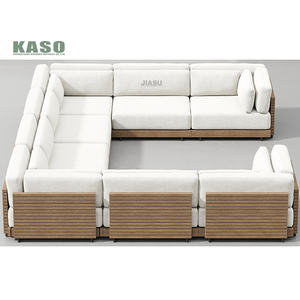 Hotel Modern Sofa Set <strong>Garden</strong> <strong>Teak</strong> Outdoor <strong>Furniture</strong> Aluminum Wood Patio Outdoor Couch Sectional <strong>Teak</strong> Luxury <strong>Garden</strong> Sofa Set - Product Image 2