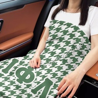 Couverture en flanelle personnalisée avec motif de lettres grecques de sororité, vente en gros, chaude et confortable, pour canapé, lit ou voiture