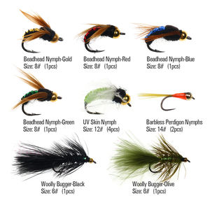 Personnalisé 12 pièces/boîte Scud Bug ver nymphes mouches laineux Bugger <span class=keywords><strong>mouche</strong></span> crochet truite pêche carpe leurre appât <span class=keywords><strong>mouche</strong></span> attachant usine - Product Image 2