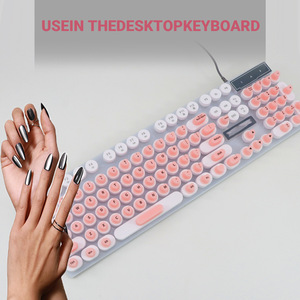 Autocollants pour clavier surélevés pour ongles longs, adhésifs réutilisables, type autocollants pour clavier pour ongles longs, bulles de clavier en silicone souple - Product Image 4