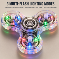 Toupie anti-stress métallique tendance, nouveauté, jouet de bureau, motif arc-en-ciel réaliste, sensation de compression, fidget spinner