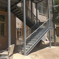 DAIYA escaliers extérieurs préfabriqués avec garde-corps pour escalier escalier en acier