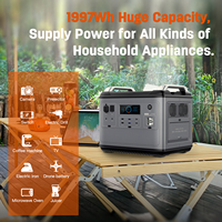 Générateur solaire portable UPS le plus vendu, alimentation directe usine, 2000W 4000W de pointe, station solaire domestique, panneau solaire, batterie LiFePO4