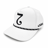 Gorra de Golf Impermeable de 5 Paneles, con Orificios Cortados con Láser, Bordado 3D, Logotipo Personalizado, Transpirable, de Secado Rápido, Deportiva, Unisex, Profesional