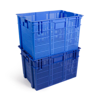 Panier en plastique HDPE à mailles larges, robuste, empilable, recyclable, pour la distribution en gros