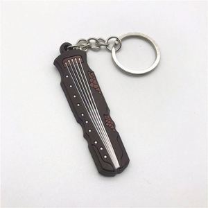 Llavero de Silicona con Forma de Instrumento Musical Creativo Personalizado, Llavero de Guitarra, Saxofón, Piano como Accesorio para Llaves - Product Image 6