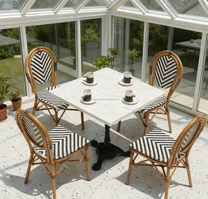 Vente en gros d'usine <span class=keywords><strong>de</strong></span> crème solaire française décontractée imperméable à l'eau Restaurant Balcon Patio Salle à manger Jardin <span class=keywords><strong>Table</strong></span> d'extérieur - Product Image 4