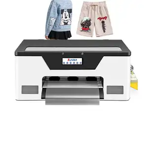 Sunika Wholesale Dark Fabric a3 DTF Inkjet Printer Impresora DTF for T-Shirts and Cloth Garment Printer and Dryer Roll-to-Roll