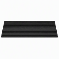 Panneaux acoustiques en polyester à grille en bois MDF, panneaux muraux à lattes absorbants le son, matériau décoratif d'intérieur pour salle de classe, studio, bureau