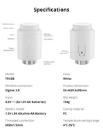 Katup Radiator Termostatik Cerdas SONOFF Zigbee TRV TRVZB untuk Kontrol Suhu Pemanas Rumah, Kompatibel dengan Alexa Google Home