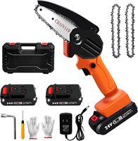 Gergaji Mini 6 Inci Motor Kuat Set Gergaji Listrik Portabel Tanpa Kabel 21V Bertenaga Baterai Mudah Digunakan