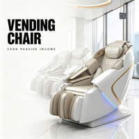 Fauteuil de massage 4D inclinable à rail SL, corps entier, zéro gravité, pour la rentabilité passive, hub de bien-être, canapé robotisé Shiatsu