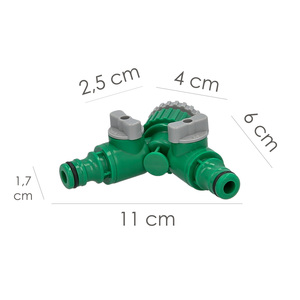 Adattatore per Tubo in Plastica 3/4" - 1" Femmina con 2 Uscite, Confezione Blister - Product Image 2