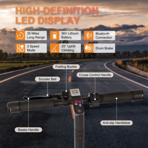 Patinete Eléctrico de Aleación de Aluminio, Ligero, Plegable, de Largo Alcance, 40 km/h, Batería Extraíble, GPS - Product Image 4