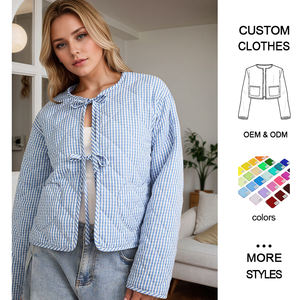 Giacca Invernale da <span class=keywords><strong>Donna</strong></span> Stampata in Maglia Trapuntata Reversibile Impermeabile Traspirante in Tessuto Ecologico Poliestere/Rayon con Cerniera - Product Image 1