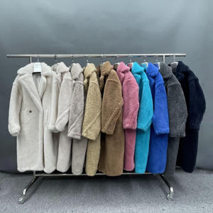 Janefur Venta al por mayor Europea Hot Pink Leopard Negro Marrón Blanco Azul Rojo Oveja Esquila Osito de peluche <span class=keywords><strong>Chaqueta</strong></span> - Product Image 4