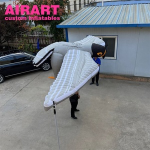 Marioneta inflable de águila para caminar por la calle, disfraz inflable de águila grande para desfiles, globo de águila. - Product Image 2